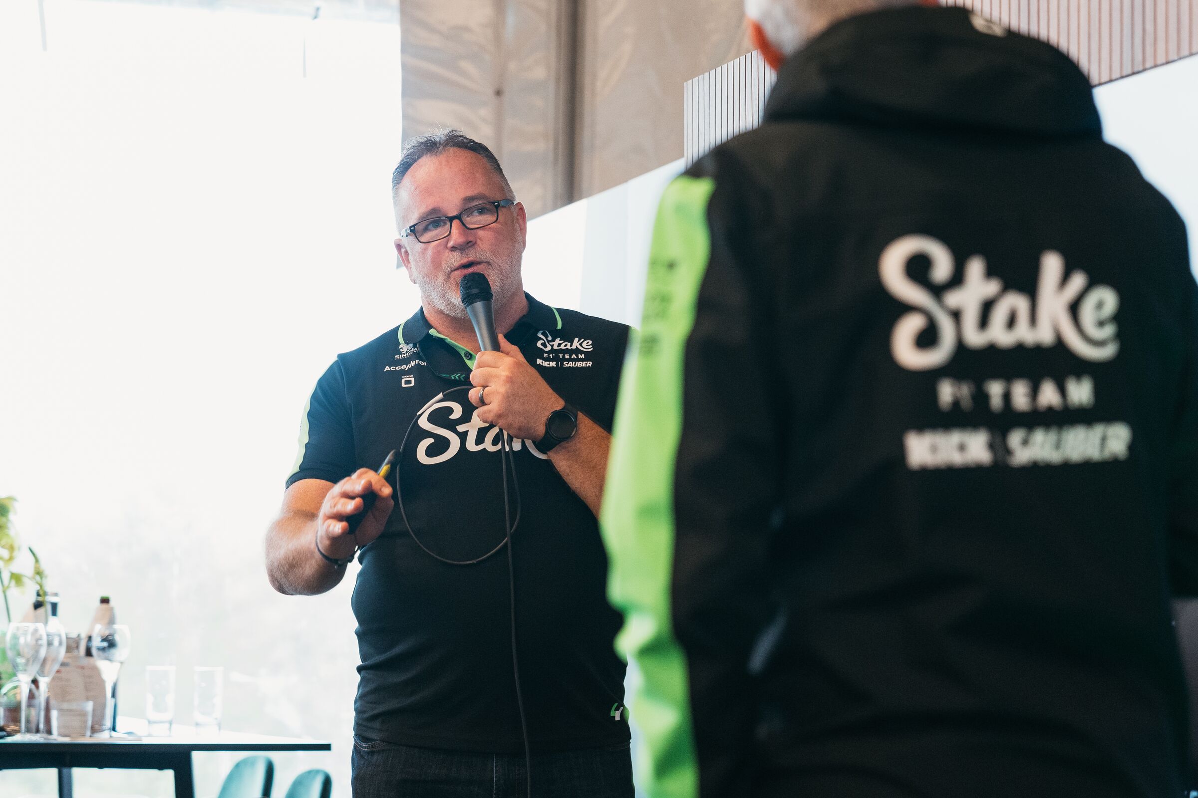 Stake F1® Team KICK Sauber In-Suite Emcee Inclusion